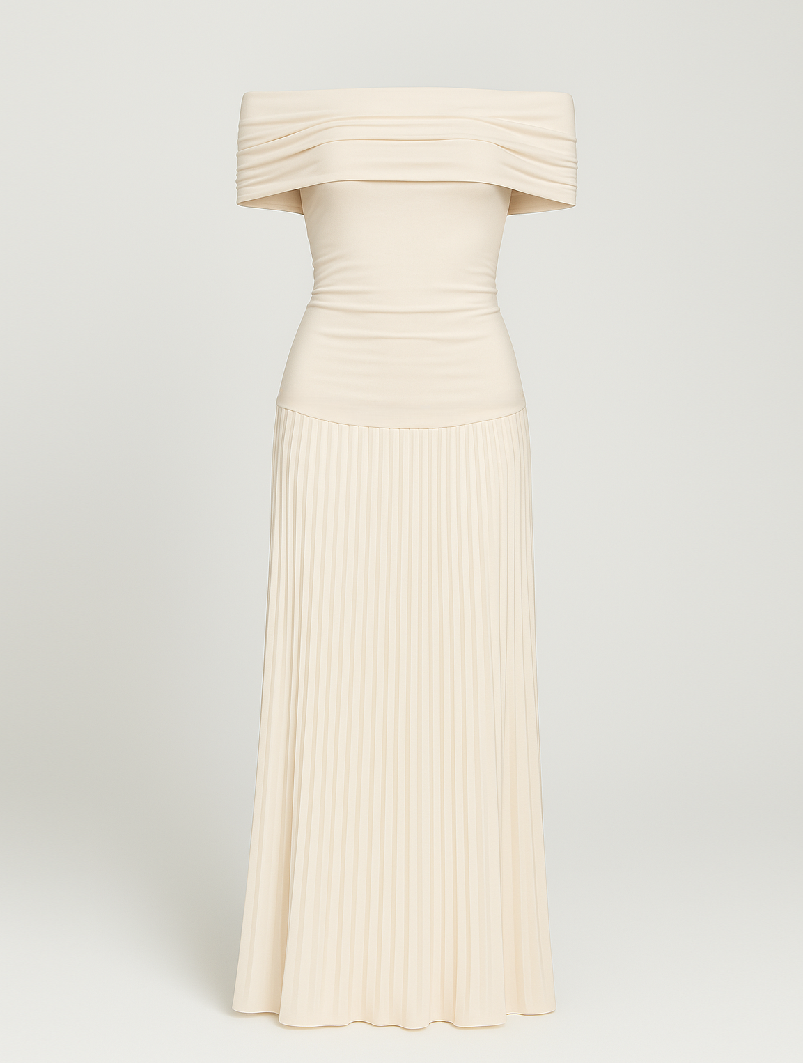 Isabel | Women Wedding Guest Pleated Maxi Dress