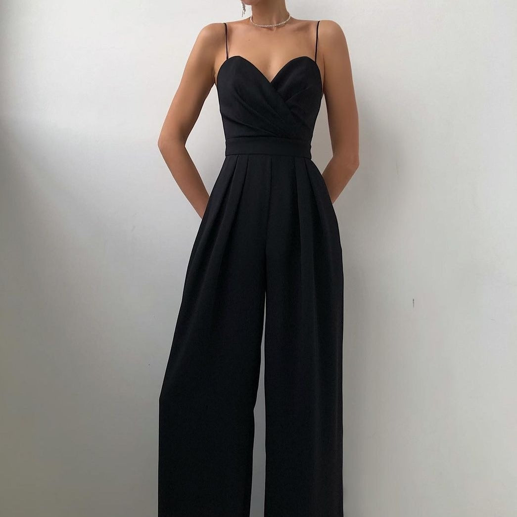Harlowe - Jumpsuit med brede ben og stropper