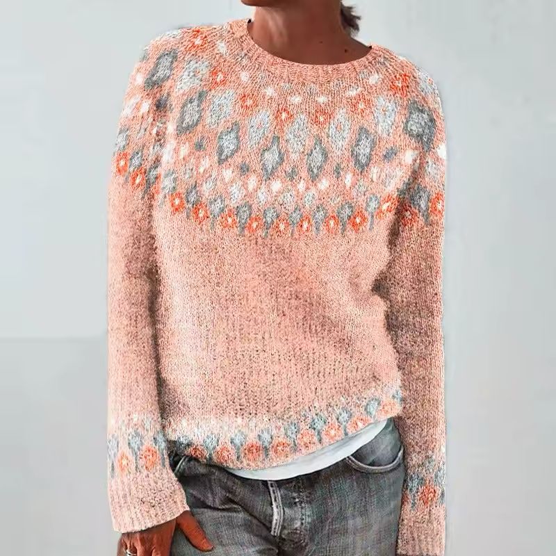 Prymrose – Warm sweater with a classic knitted pattern