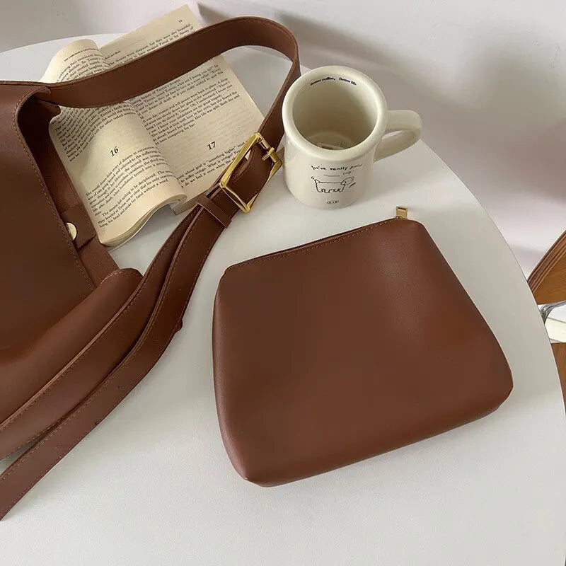 Moryx - Vegan Leather Minimalist Shoulder Bag
