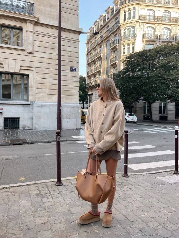 Enzira - Oversized Structured Leather Tote