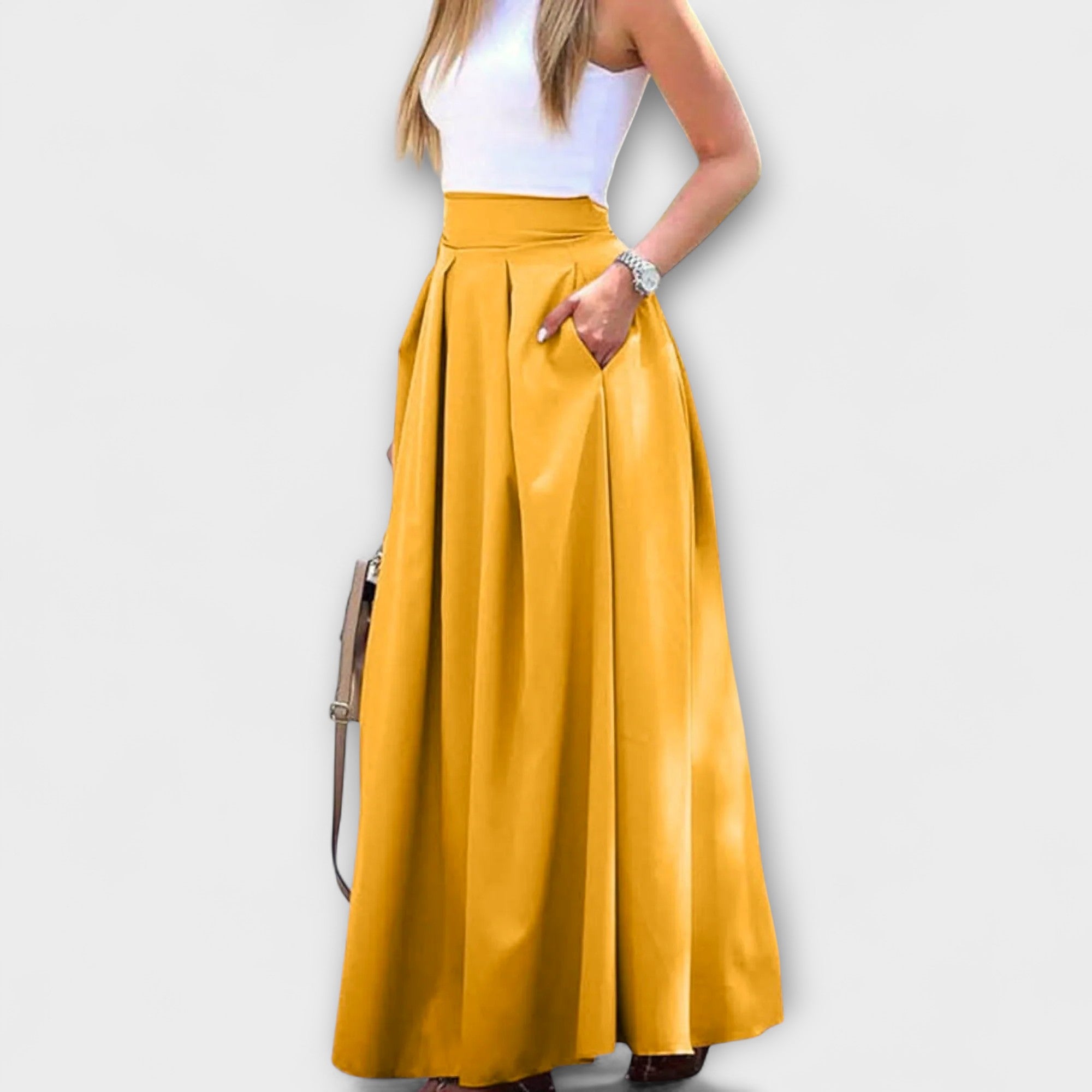 Tzafira – Elegant maxi skirt with a high waist