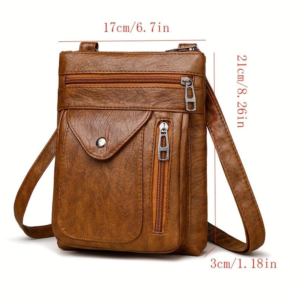 Renzia - Vegan Leather Crossbody Shoulder Bag