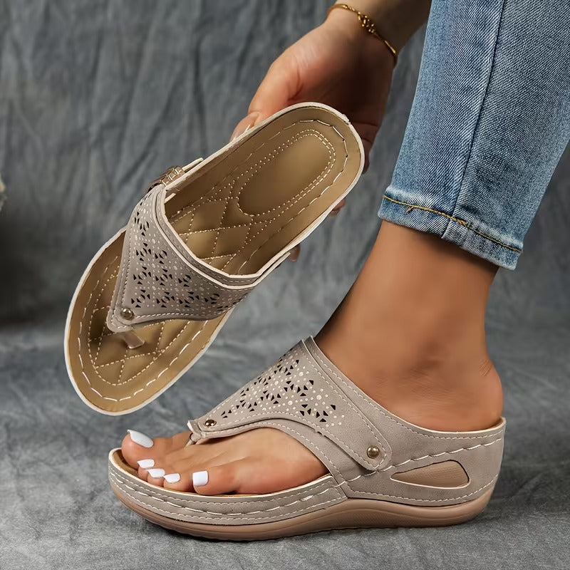 Calira™ | Comfort Sleehak Sandalen met Ondersteuning