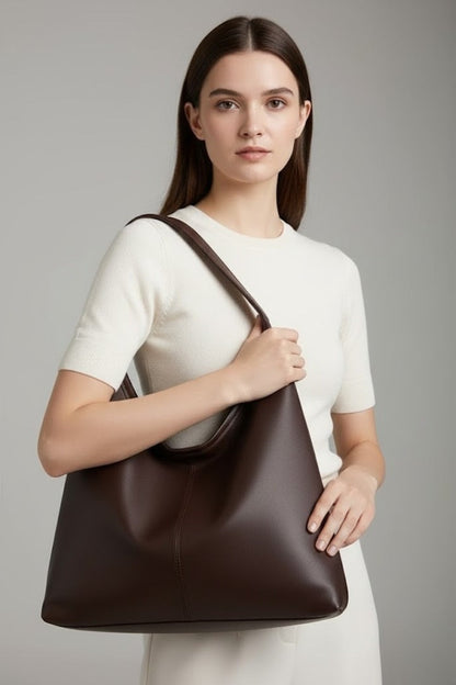 Atemporal Bolso Tote para Mujer Piel-Sintética Gran-Capacidad Asa-Al-Hombro