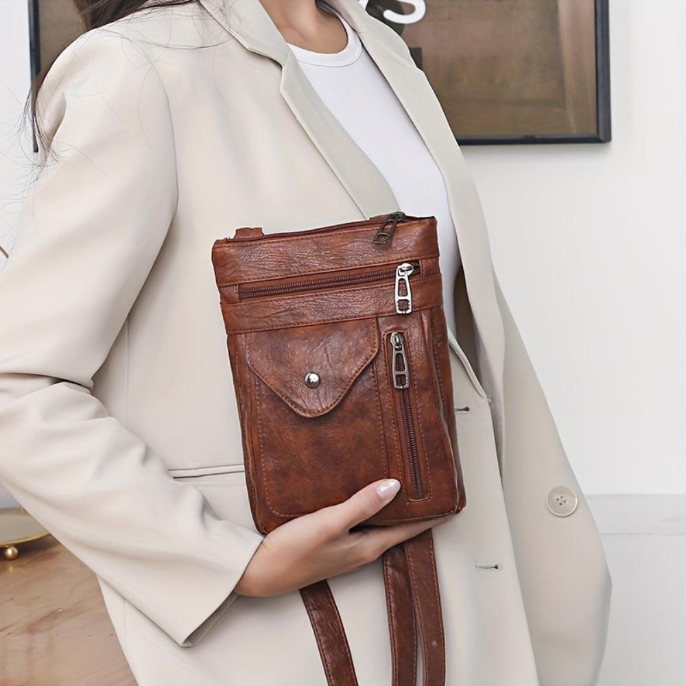 Renzia - Vegan Leather Crossbody Shoulder Bag