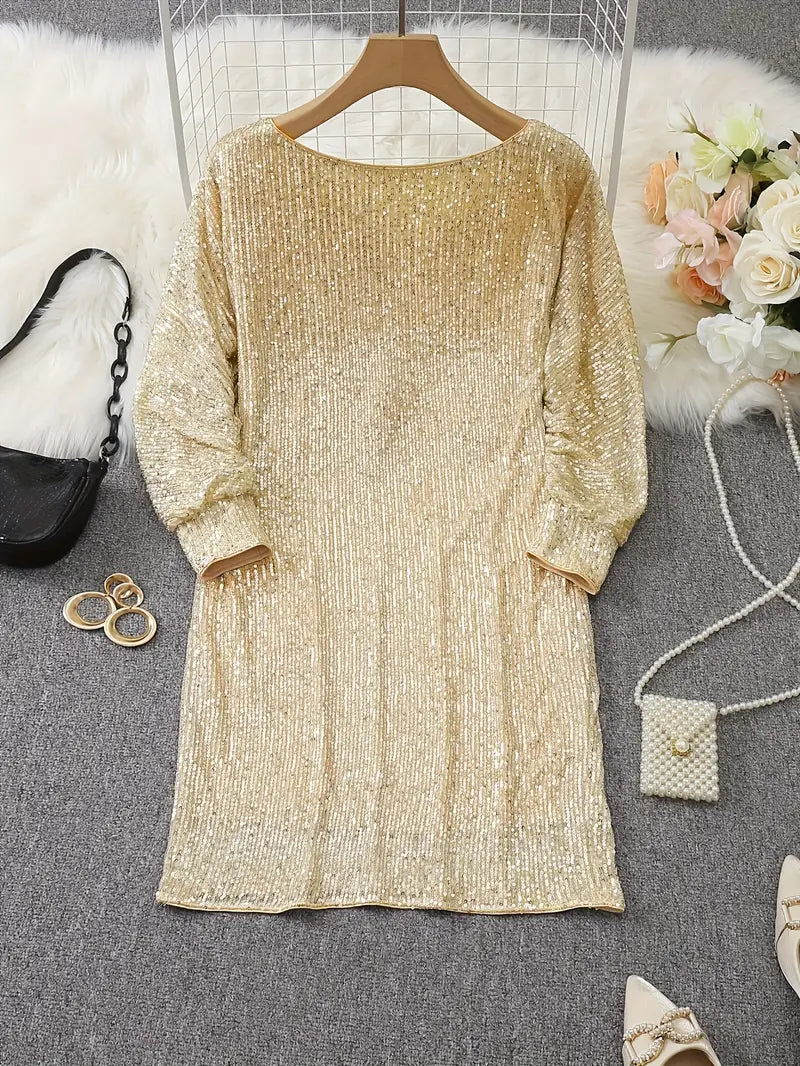 Qirelle - Sequin Party Dress