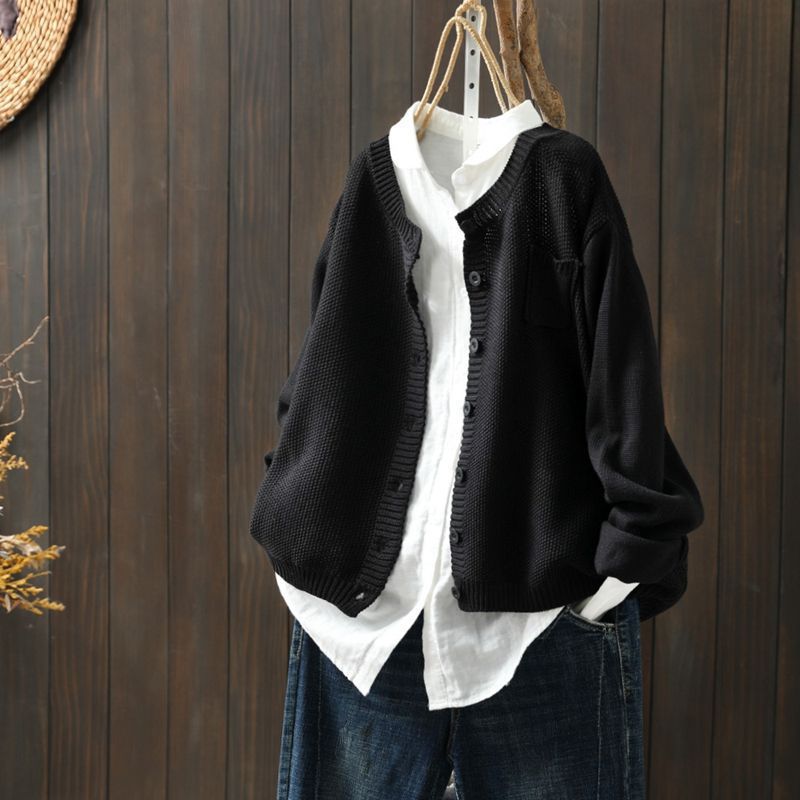 Sarah | Comfy Knit Cardigan with Button Detail for Women