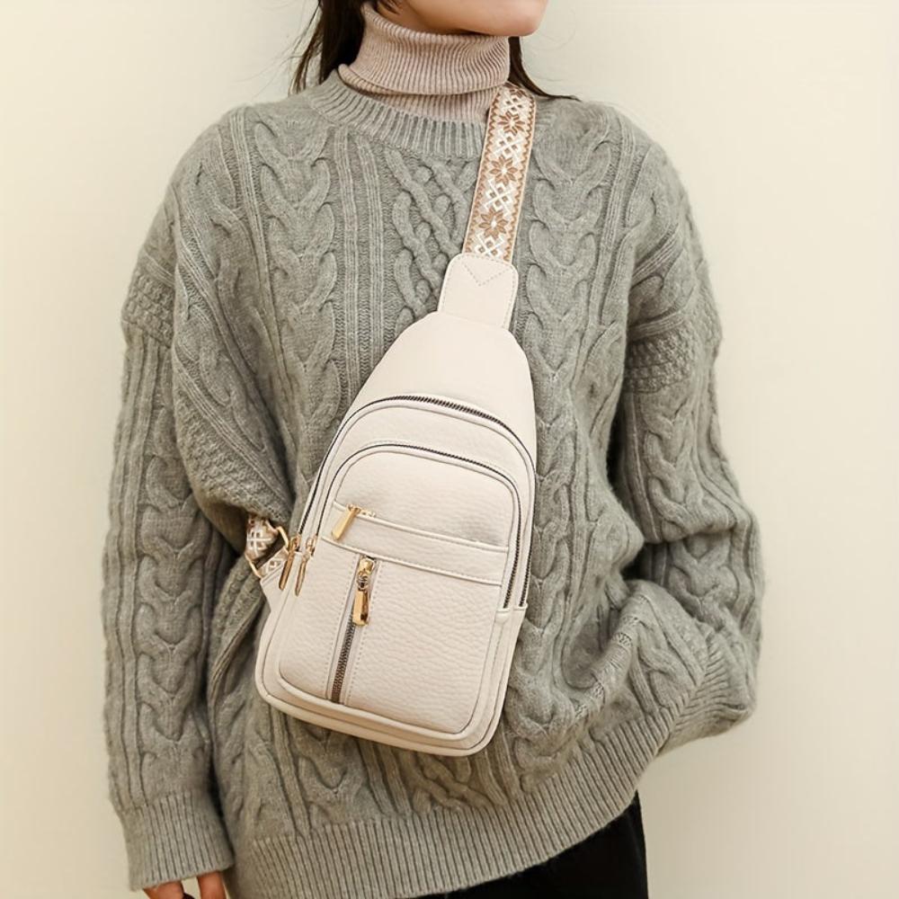 Velyra - Vegan Leather Sling Crossbody Bag