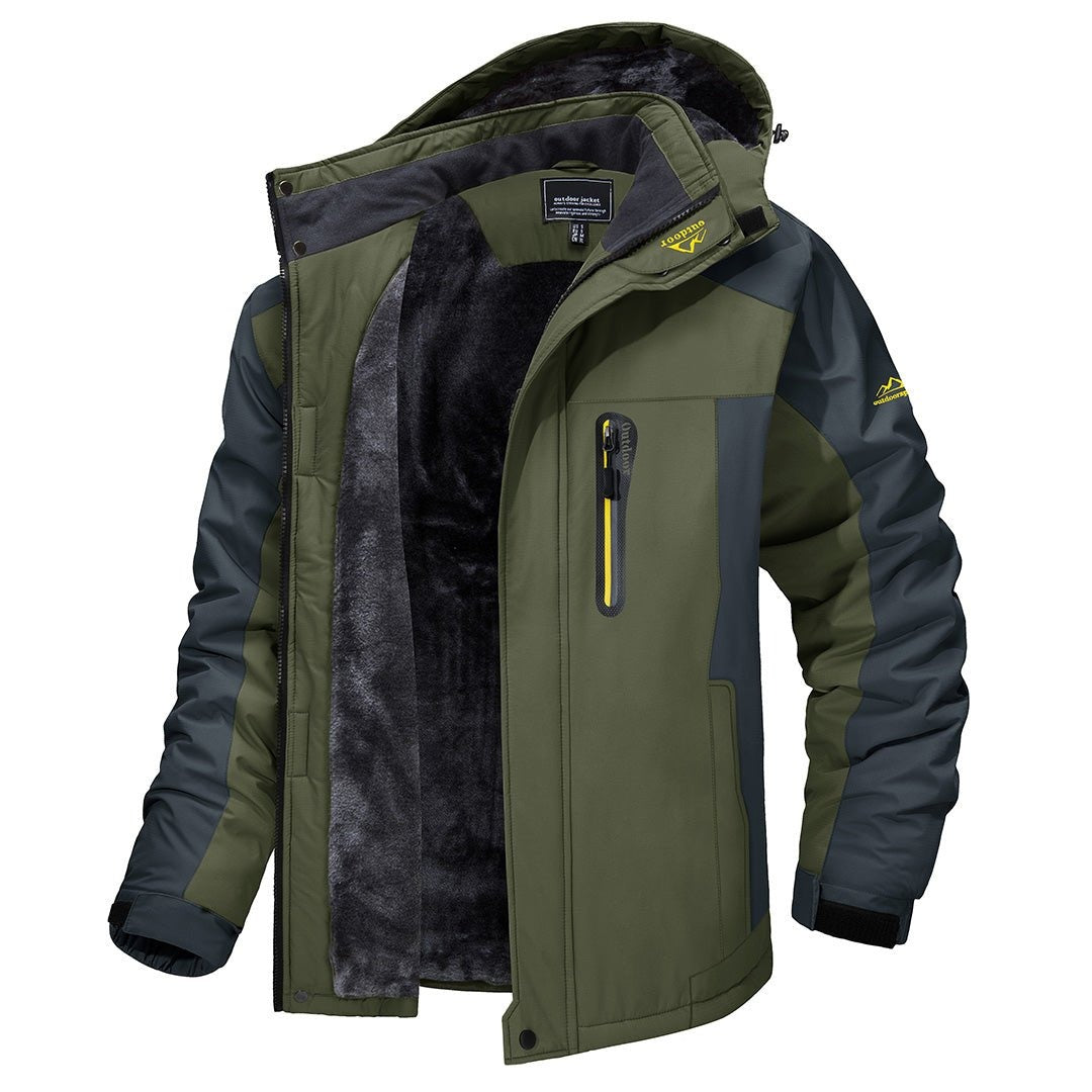 Clásica Chaqueta de Invierno para Hombre Con-Cremallera Térmica