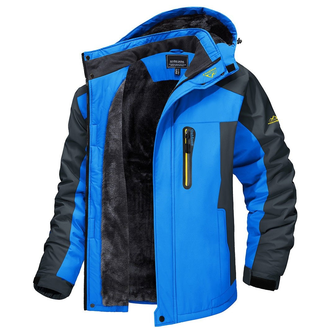 Clásica Chaqueta de Invierno para Hombre Con-Cremallera Térmica