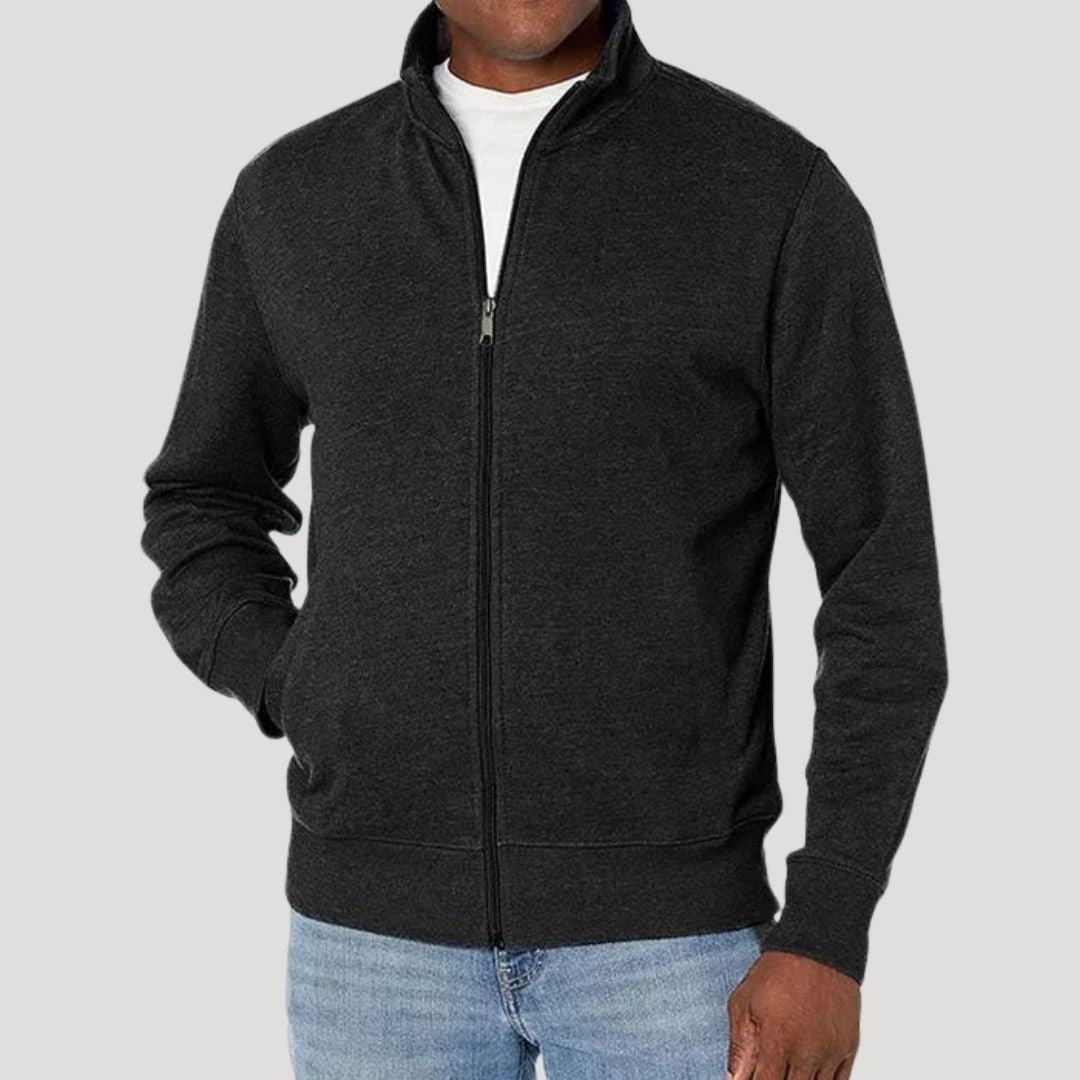 Clásica Chaqueta para Hombre Con-Cremallera Ligera Corte-Cómodo