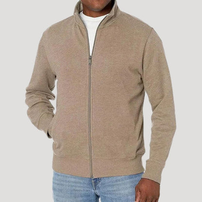 Clásica Chaqueta para Hombre Con-Cremallera Ligera Corte-Cómodo