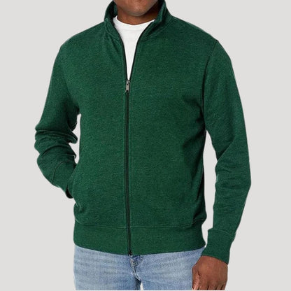 Clásica Chaqueta para Hombre Con-Cremallera Ligera Corte-Cómodo