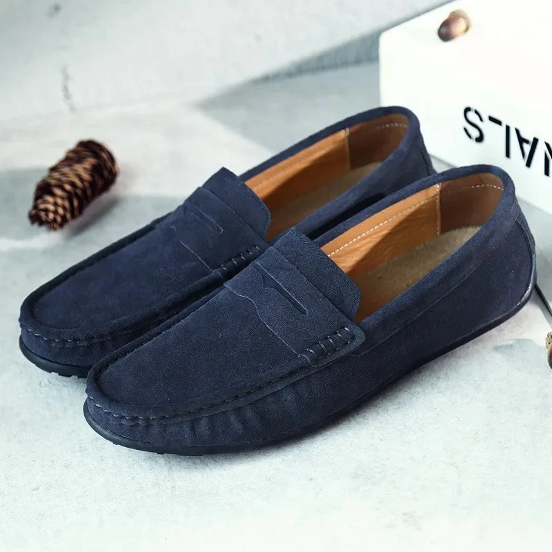 Clásicos Mocasines para Hombre Sin-Cordones Diseño-Penny Cómodos