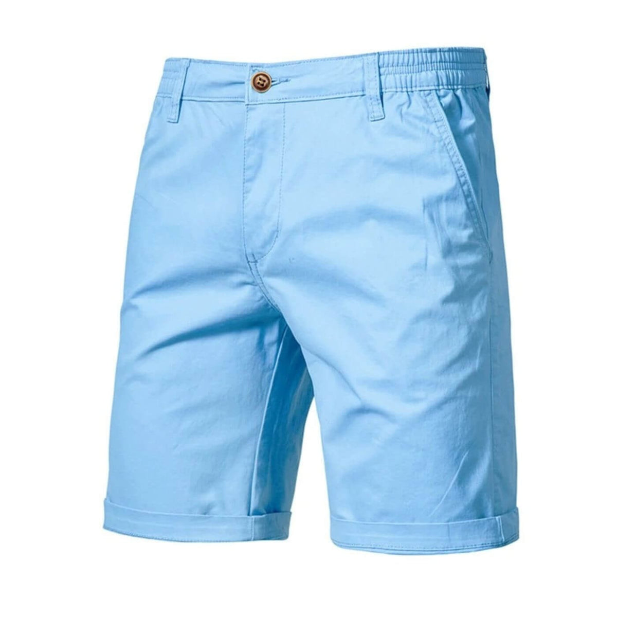 Clásicos Pantalones Cortos para Hombre Corte-Entallado Smart-Casual Cómodos