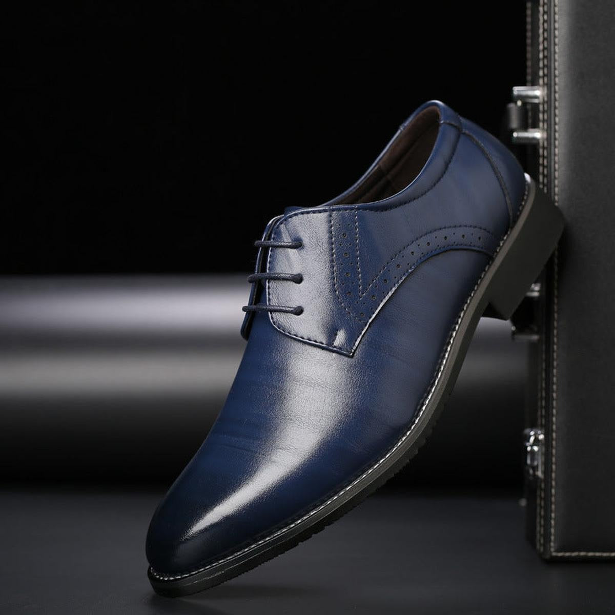 Clásicos Zapatos de Vestir para Hombre Con-Cordones Diseño-Formal Interior-Acolchado