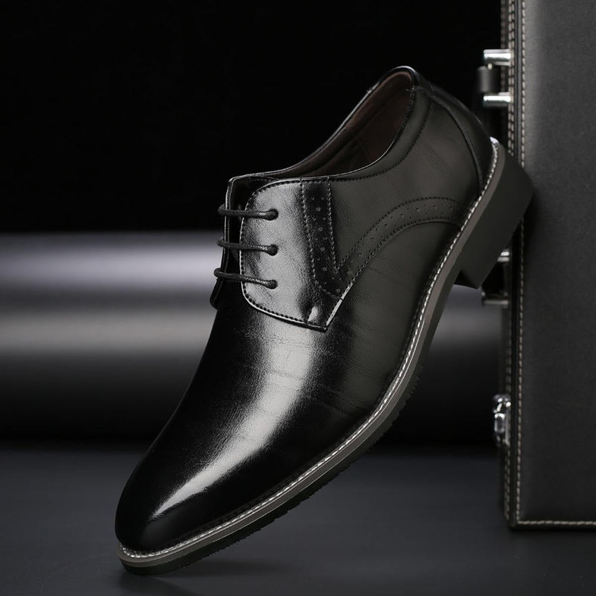 Clásicos Zapatos de Vestir para Hombre Con-Cordones Diseño-Formal Interior-Acolchado