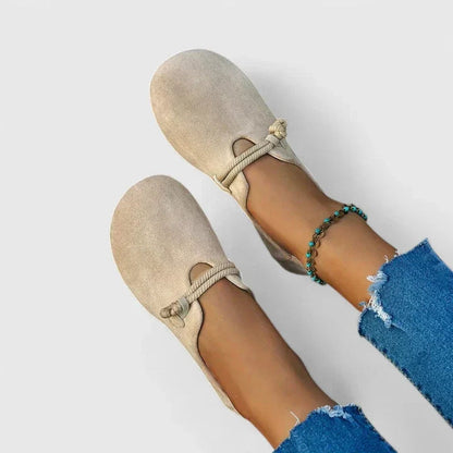 Cómodas Bailarinas para Mujer Slip-On Plantilla-Ergonómica Detalle-Cuerda