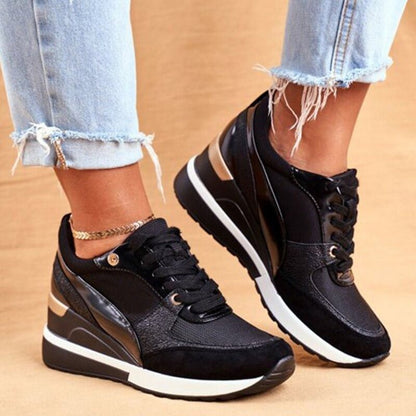 Cómodas Zapatillas Altas para Mujer Deportivas Caña-Alta Suela-Resistente