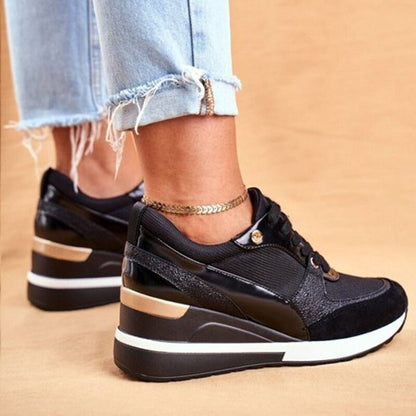 Cómodas Zapatillas Altas para Mujer Deportivas Caña-Alta Suela-Resistente