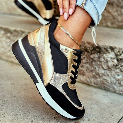 Cómodas Zapatillas Altas para Mujer Deportivas Caña-Alta Suela-Resistente