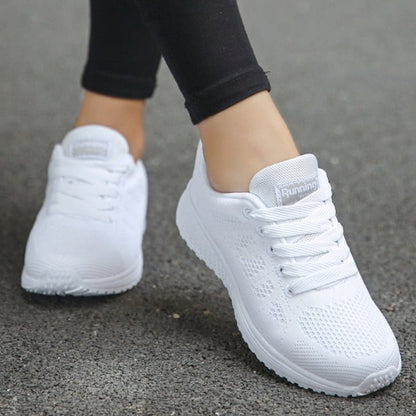 Cómodas Zapatillas para Mujer Con-Cordones Ligeras Para-Caminar