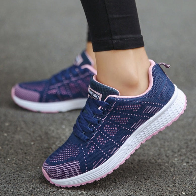 Cómodas Zapatillas para Mujer Con-Cordones Ligeras Para-Caminar