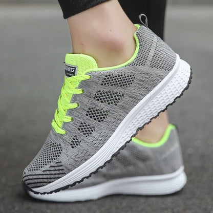 Cómodas Zapatillas para Mujer Con-Cordones Ligeras Para-Caminar