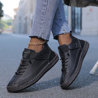 Cómodas Zapatillas para Mujer Con-Cordones Suela-Plataforma Estilo-Casual