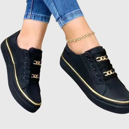 Cómodas Zapatillas para Mujer De-Terciopelo Con-Cordones Estilo-Casual