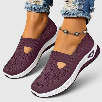 Cómodas Zapatillas para Mujer Sin-Cordones Malla-Transpirable Ligeras