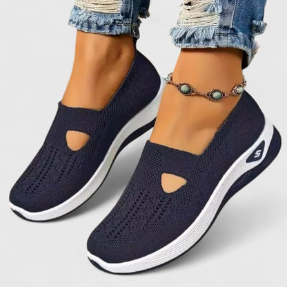 Cómodas Zapatillas para Mujer Sin-Cordones Malla-Transpirable Ligeras