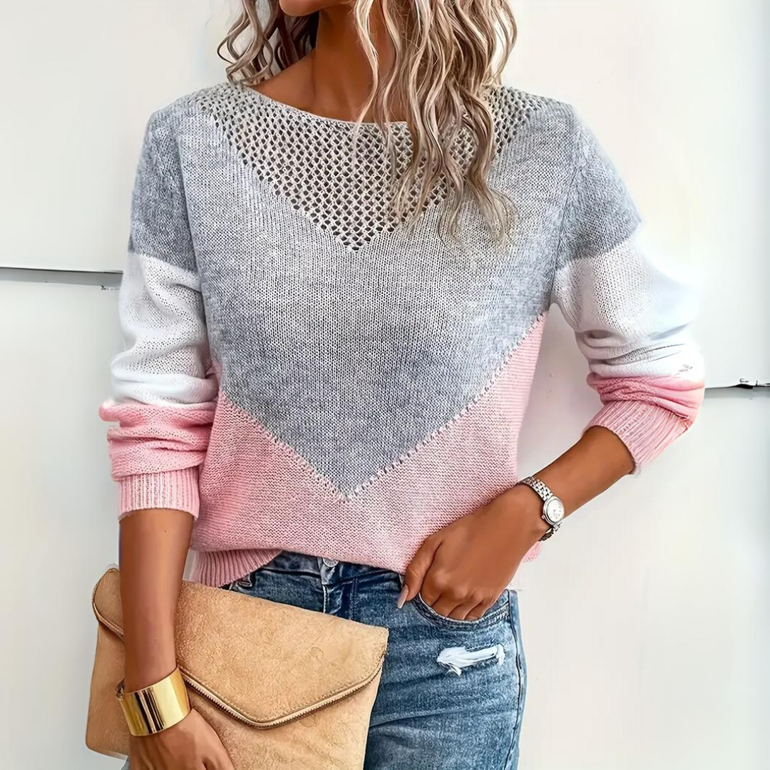 Cómodo Jersey para Mujer Corte-Holgado Tejido-Suave Estilo-Atemporal