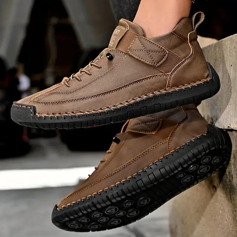 Cómodos Botines para Mujer Con-Cordones Casual Estructurados