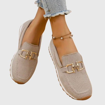 Cómodos Mocasines para Mujer Plantilla-Acolchada Transpirables Uso-Diario