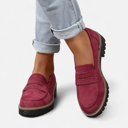 Cómodos Mocasines para Mujer Suela-Gruesa Estilo-Clásico