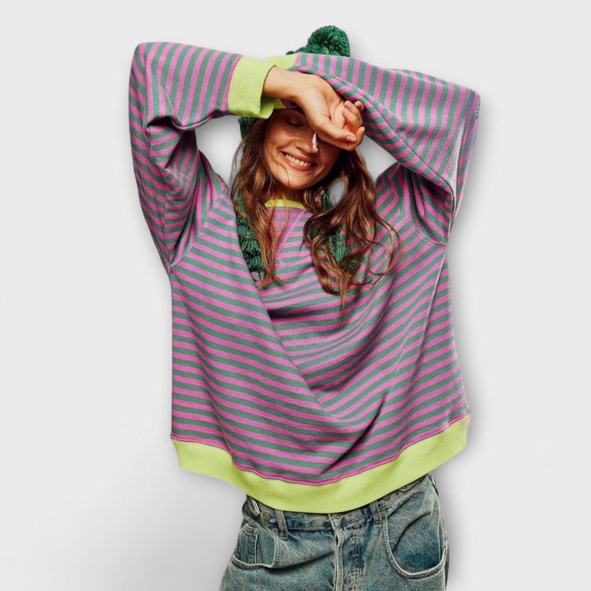 Mary - Striped oversized sweater