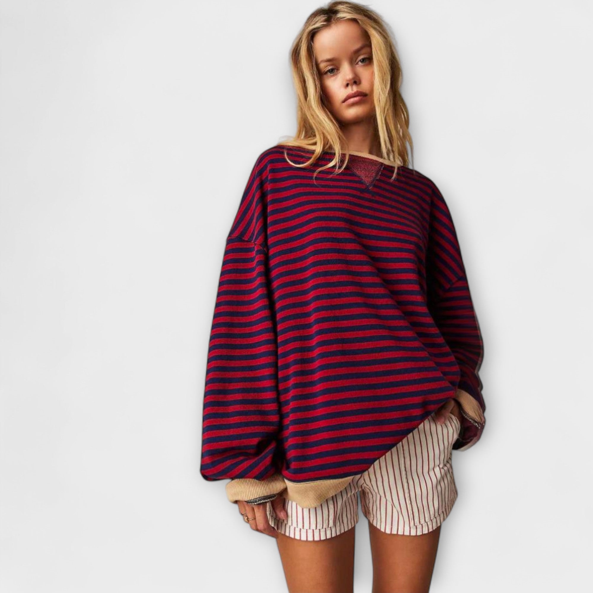 Mary - Striped oversized sweater