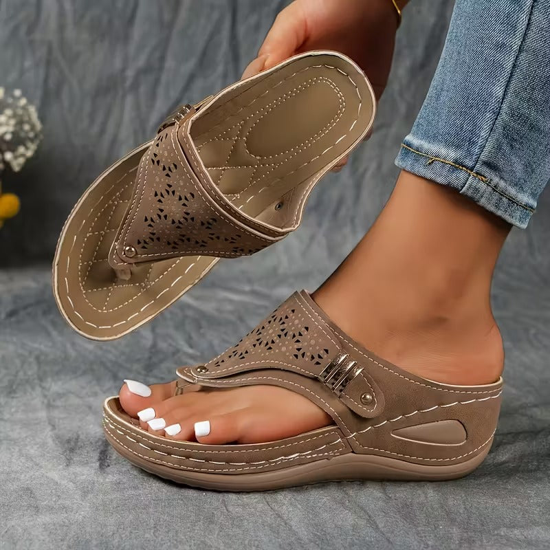 Calira™ | Comfort Sleehak Sandalen met Ondersteuning