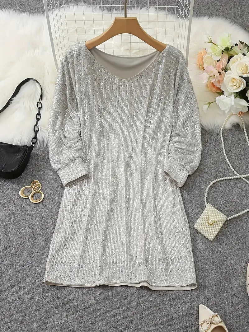 Qirelle - Sequin Party Dress