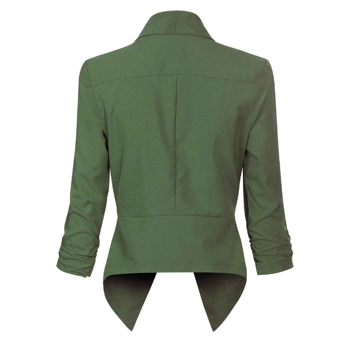 Elegante Blazer para Mujer Corte-Abierto Manga-Larga Versátil