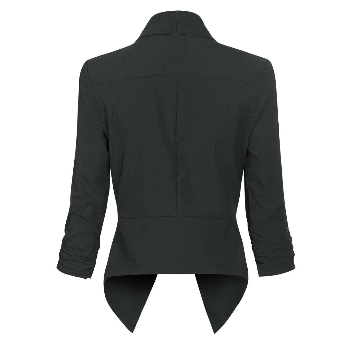 Elegante Blazer para Mujer Corte-Abierto Manga-Larga Versátil