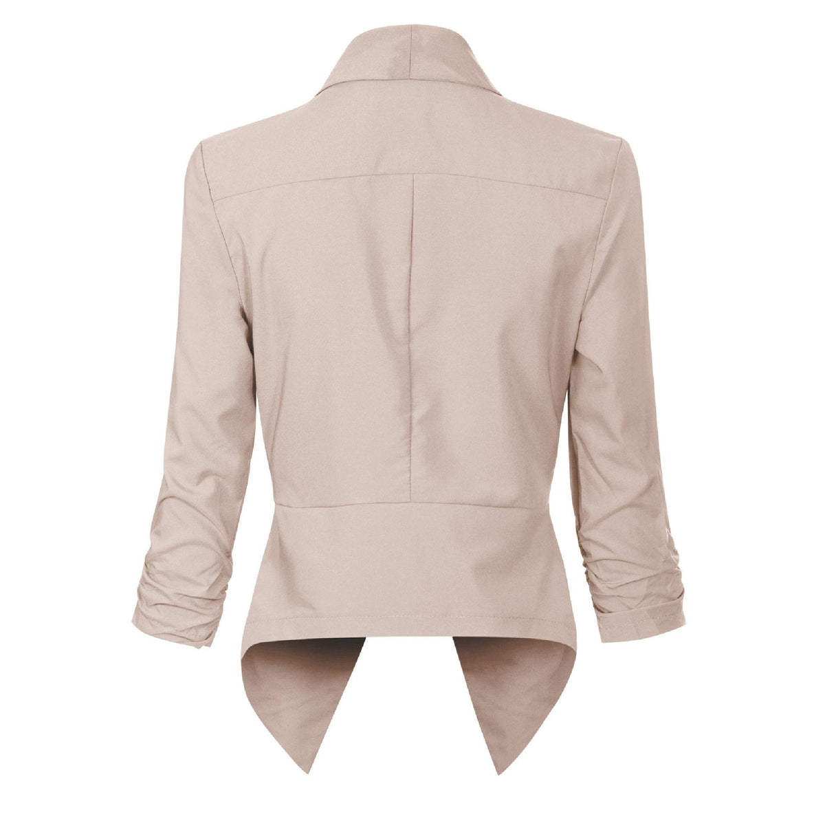 Elegante Blazer para Mujer Corte-Abierto Manga-Larga Versátil