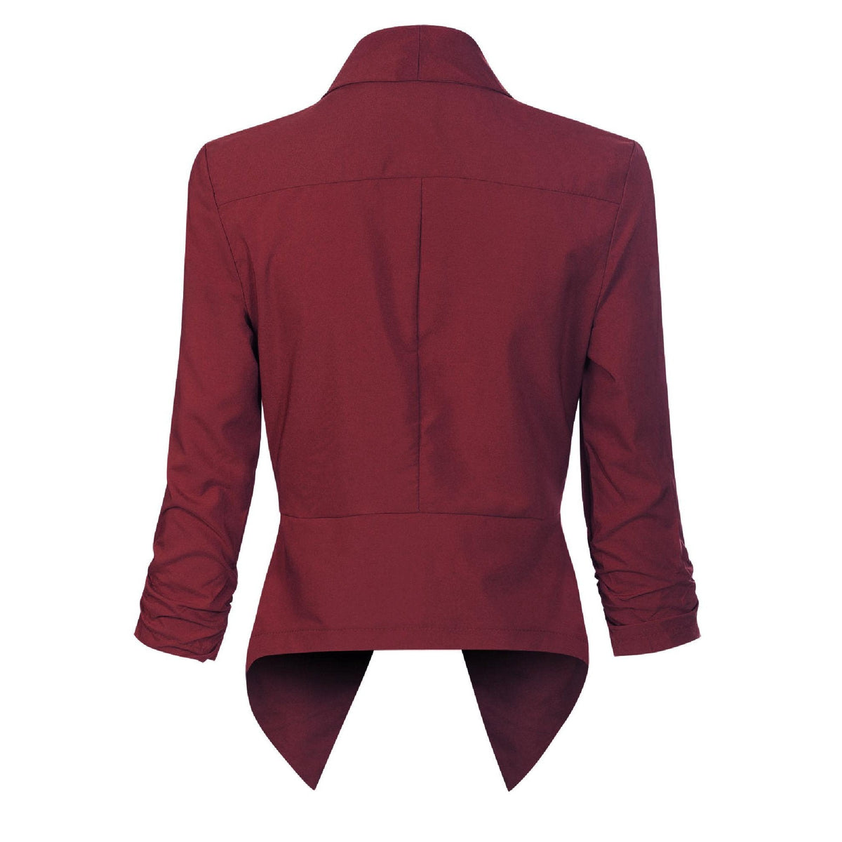 Elegante Blazer para Mujer Corte-Abierto Manga-Larga Versátil
