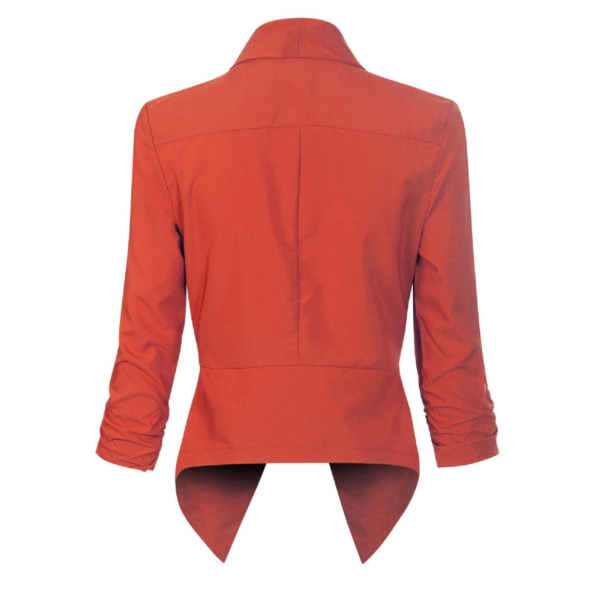 Elegante Blazer para Mujer Corte-Abierto Manga-Larga Versátil