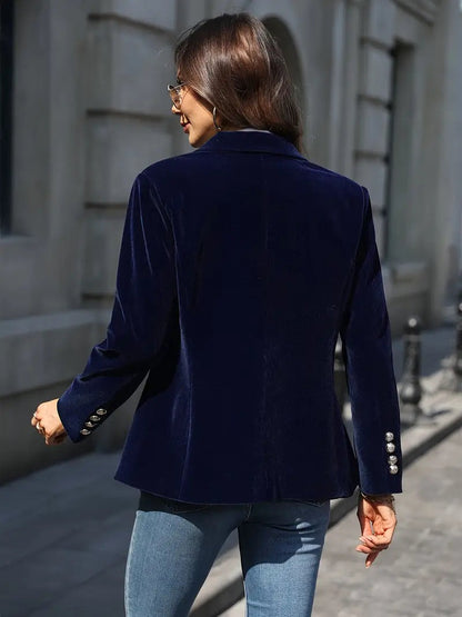 Elegante Blazer para Mujer Un-Botón Corte-Clásico