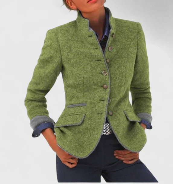 Elegante Cárdigan para Mujer Con-Botones Corte-Clásico