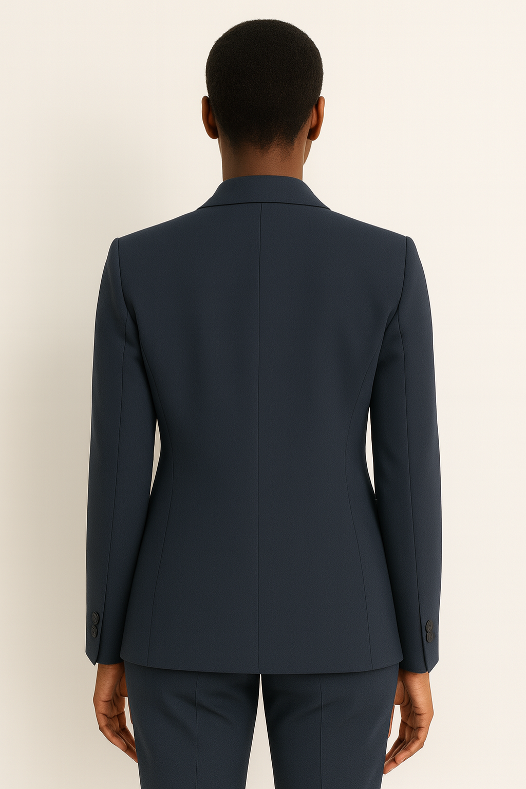 Elegante Conjunto de Dos Piezas para Mujer Pierna-Recta Corte-Sastre Con-Blazer
