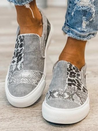 Rose| Women’s Stretch Slip-On Leopard Print Shoes